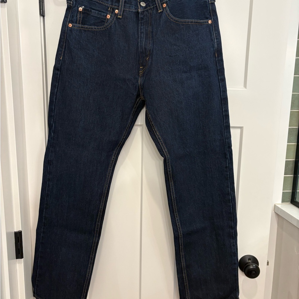 Levi's Men's Dark Indigo Straight Jeans
